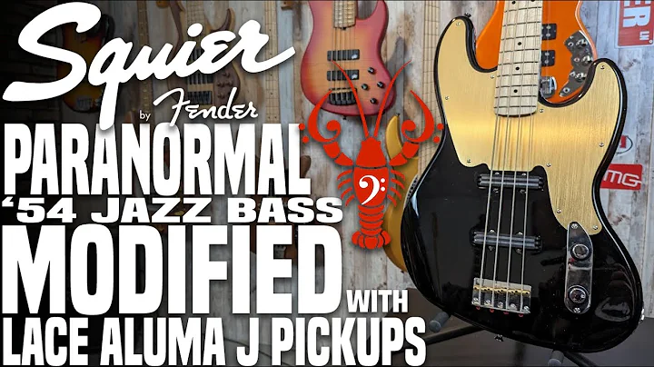 Squier Paranormal '54 Jazz MODIFIED - Lace Aluma J...