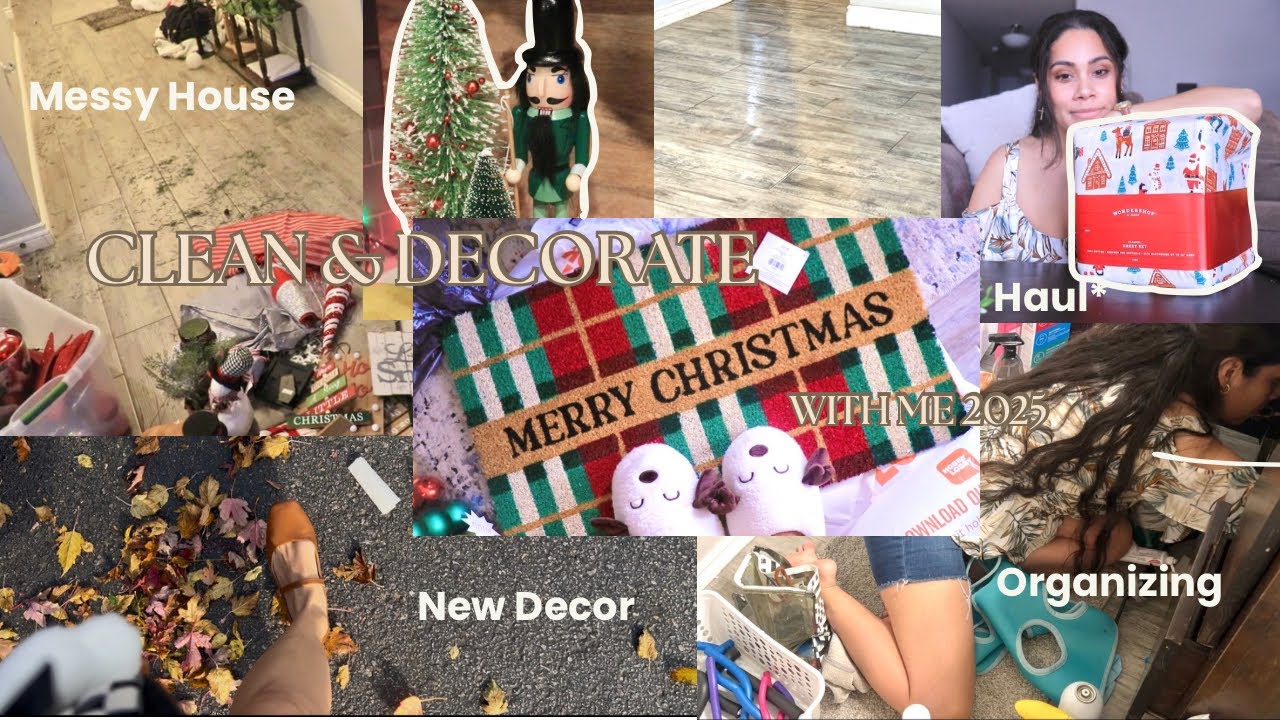 НОВАЯ СКОРОСТНАЯ УБОРКА И УКРАШЕНИЕ ВМЕСТЕ СО МНОЙ 2025, РОЖДЕСТВЕНСКИЕ ПОКУПКИ, ОРГАНИЗАЦИЯ И МН...