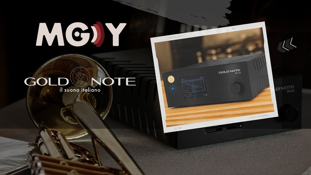 Phono Stage for MM and MC cartridges. Gold Note PH-10