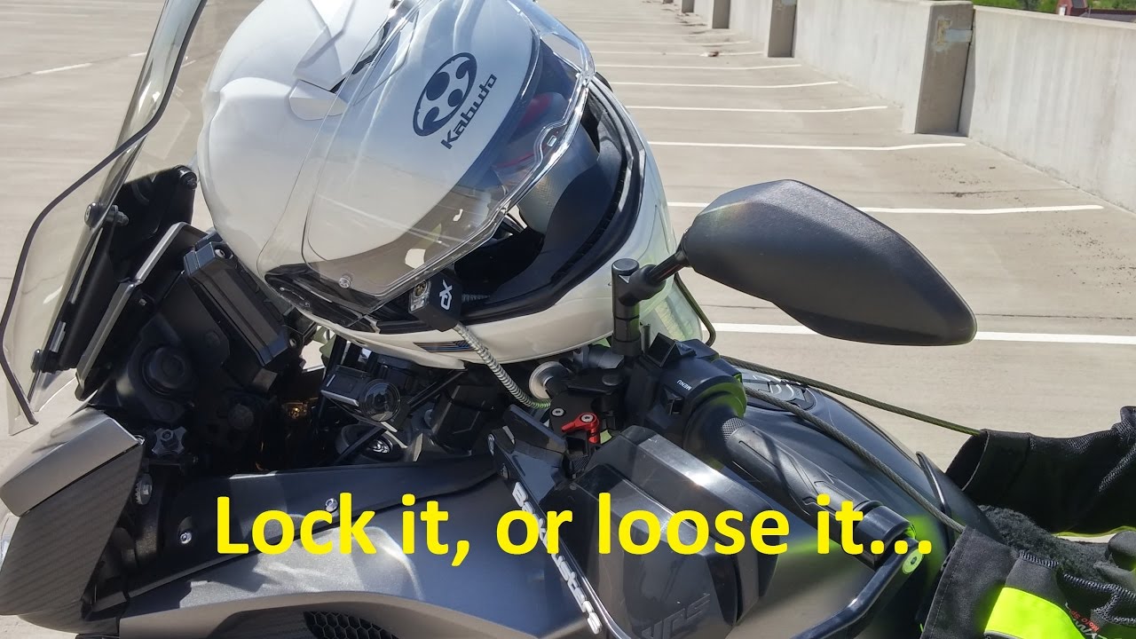 How Do You Lock Your Helmet to Your Motorcycle 