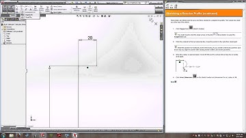 Solidworks tutorial Revolves and Sweeps (lesson 6) pt1.avi