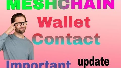 Meshchain Wallet Contact Step | Meshchain important Update | Meshchain Withdraw Process
