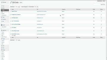 How to add links to your Wordpress Blogroll - Video