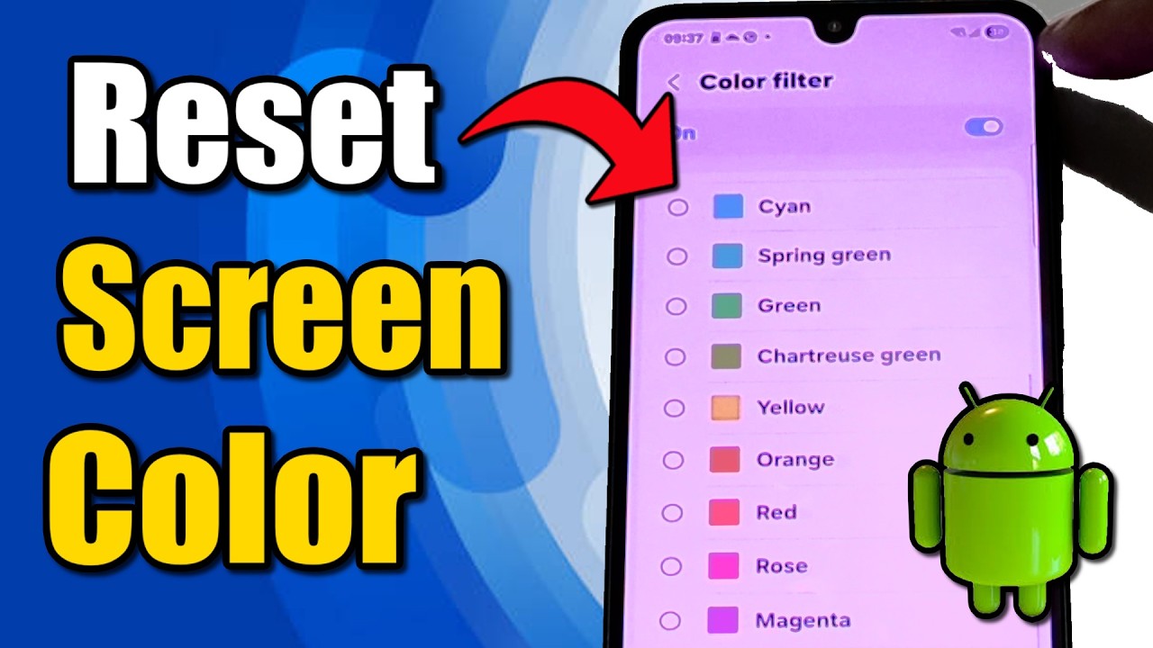 How to Set Screen Color Back to Normal on Android Phone - YouTube