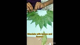 Full Mandala with leaves and flowers#school project#art project#mandala project # shorts# trending# diy Update