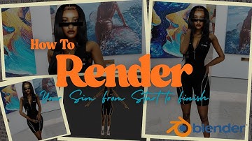 How I Render My Sims in Blender 🎨✨