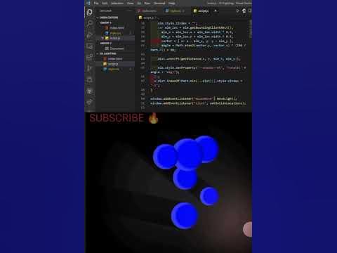 Lighting animation using HTML CSS and JavaScript #shorts #viral # ...