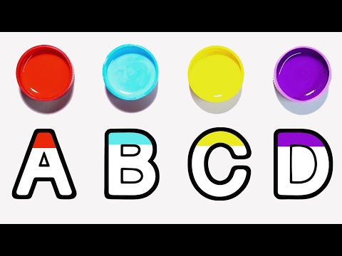 How to draw Alphabet ABC Coloring page for kids - Learn to draw Alphabet