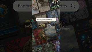 509 Fantasy UI Sounds for Game Devs 🎮 #shorts
