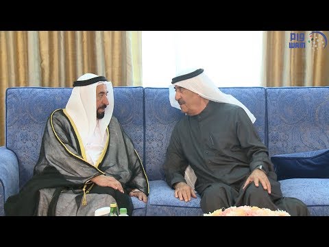 حاكم الشارقة يعزى حاكم أم القيوين فى وفاة محمد الشامسى