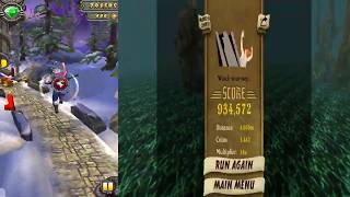 Temple Run 2 FROZEN FESTIVAL VS Temple Run SCARLETT FOX