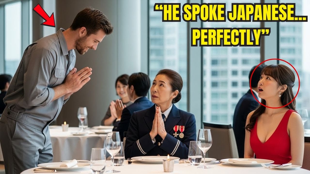 “No One Here Speaks My Language”—The Japanese Admiral Froze When the Janitor Replied as a Single Dad