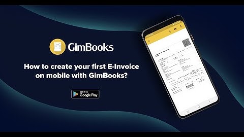 E-invoicing in India. How to create E-invoices easily using the GimBooks App.