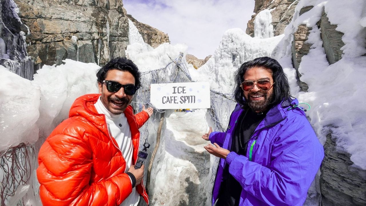 Spiti's hidden spot - frozen ice cafe