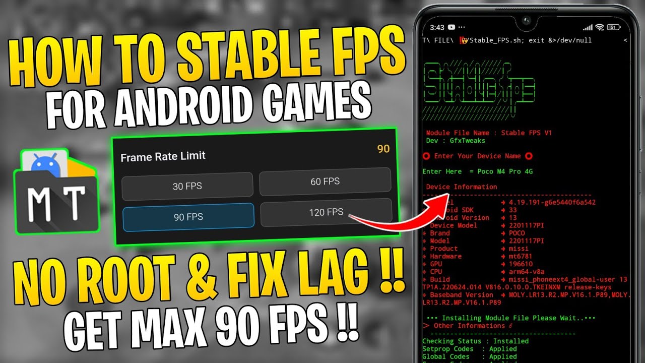 qqq How To Boost FPS For Gaming ( No Root ) || Fix FPS Drop & Optimize