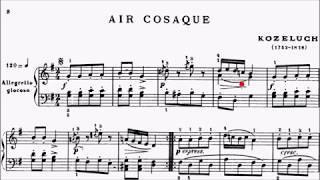 LCM Piano 2018-2020 Grade 3 List A3 Kozeluch Cossack Air Sheet Music