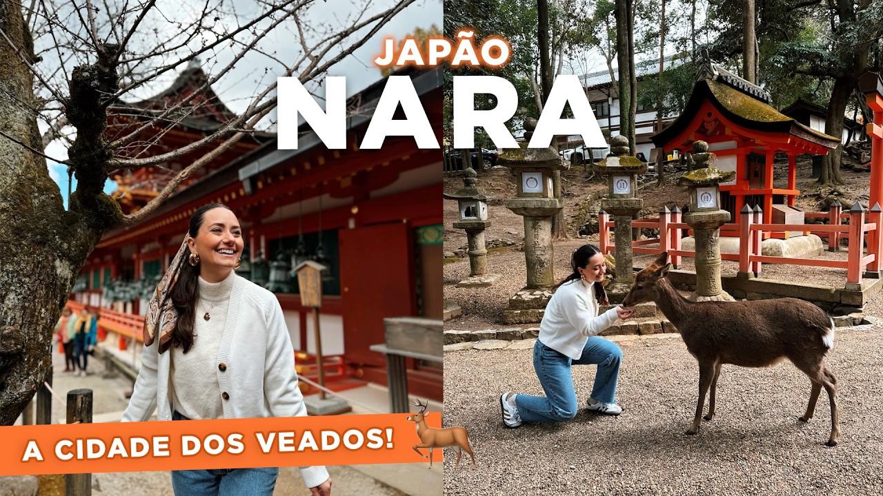 CIDADE dos VEADOS no JAPÃO | o que fazer em Nara em 1 dia!