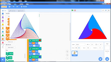 Lập Trình Scratch Tô Màu Cho Tam Giác Với 3 Màu Riêng Biệt|VĐD