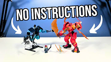 Kai's Elemental Fire Mech WITHOUT Instructions - LEGO Ninjago 71808