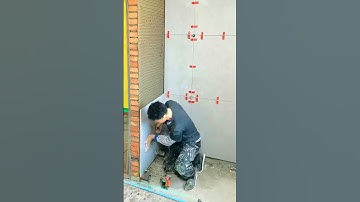 Wall tile installation process #goodtools #smartwork