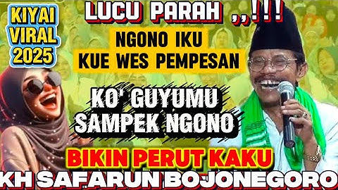 🔴 DE LAATSTE GRAPPIGE LEZING VAN KH SAFARUN (Lek Run), EEN VIRALE KIYAI VAN BOJONEGORO ZAL JE BUI...