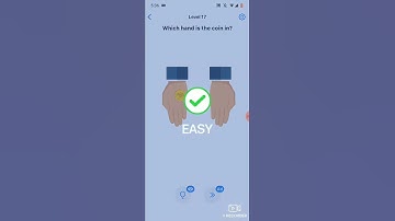 Easy game level 17 which hand coin is in