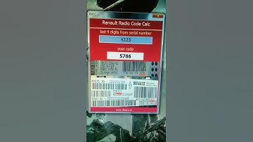 RENAULT RADIO CODE CALC - NO LIMIT