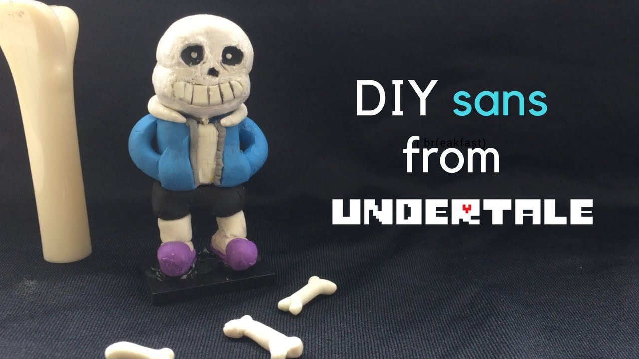 Diy Sans From Undertale Clay Tutorial Youtube