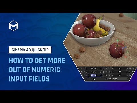 #C4DQuickTip 9: How to get more out of numeric input fields in Cinema 4D