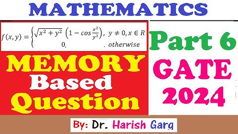 GATE 2024 Mathematics | Part 6 | Memory-Based Question | Short Cut Tricks