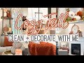 *NEW*  COZY FALL CLEAN + DECORATE WITH ME 2021 | FARMHOUSE FALL DECOR IDEAS