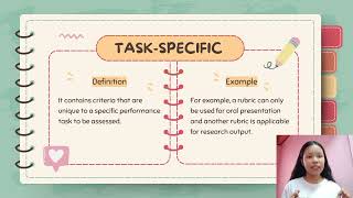 Lesson 6 - Process in Developing and Using Rubrics for Alternative Assessments /Types of Rubric/