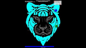 Electric Tiger Vision: Cyan & Pink DBSCAN Art! 🐯 | When Algorithms Create Magic