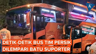 Detik-detik Bus Persik Dilempari Batu di Luar Stadion Kanjuruhan, Arema FC Minta Maaf