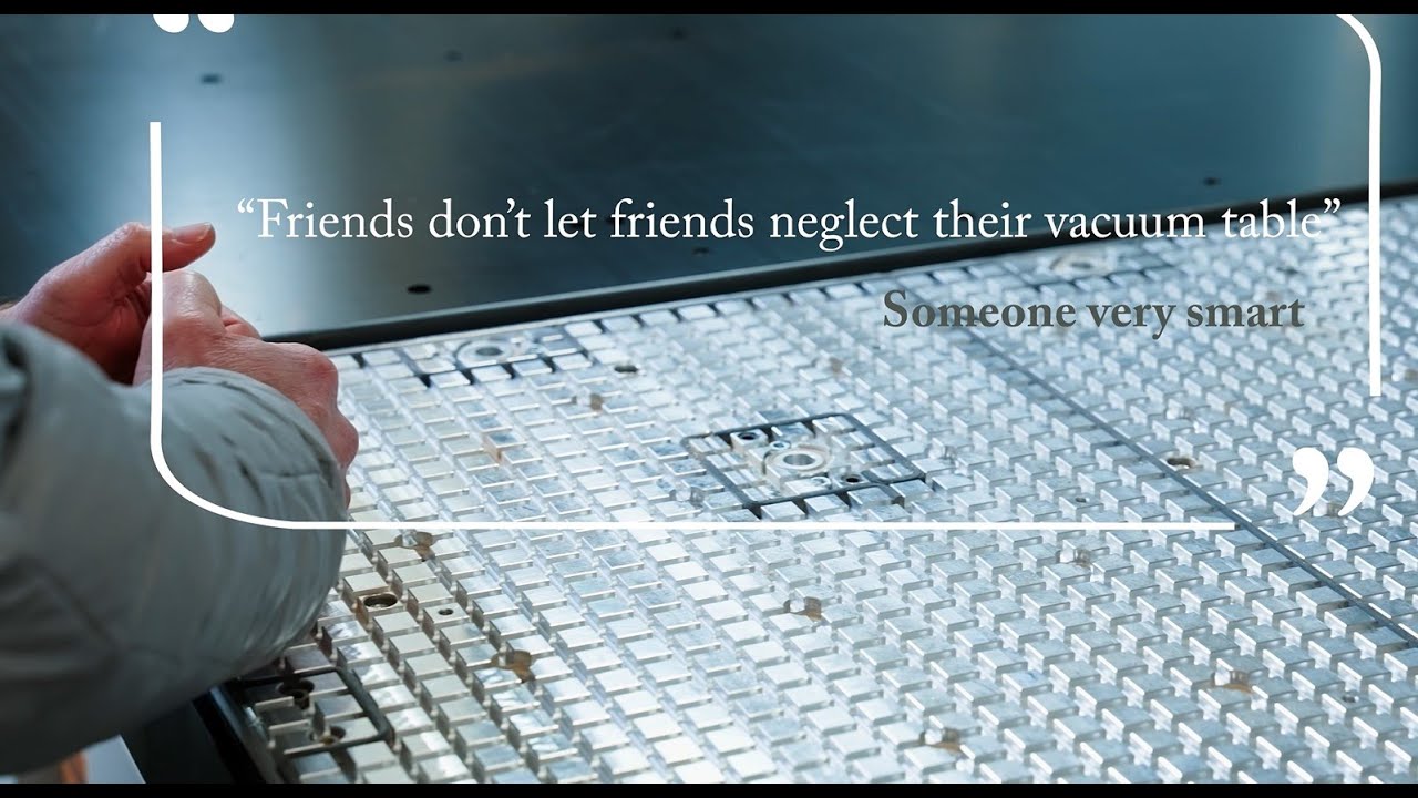 CNC Router Vacuum Table Grid Gasket YouTube