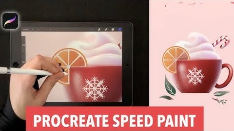 Christmas Card | Procreate Speed paint on iPad Pro | iPad Art Drawing technique
