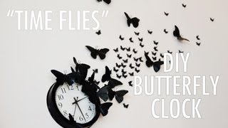 DIY Time Flies Butterfly Clock - A Mr. Kate Quickie Tutorial