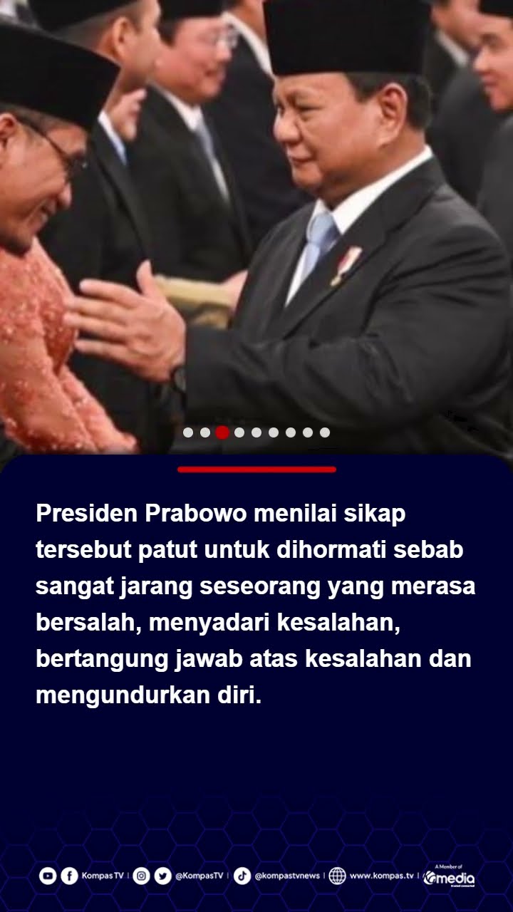 Respons Prabowo Pengunduran Diri Gus Miftah: Sadar Salah, Itu Tindakan Kesatria #gusmiftah #prabowo