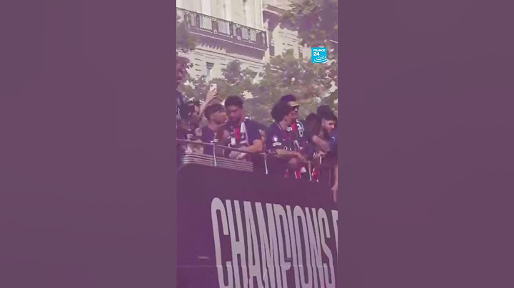 Le PSG remonte les Champs-Élysées pour fêter sa victoire en Ligue des Champions • FRANCE 24