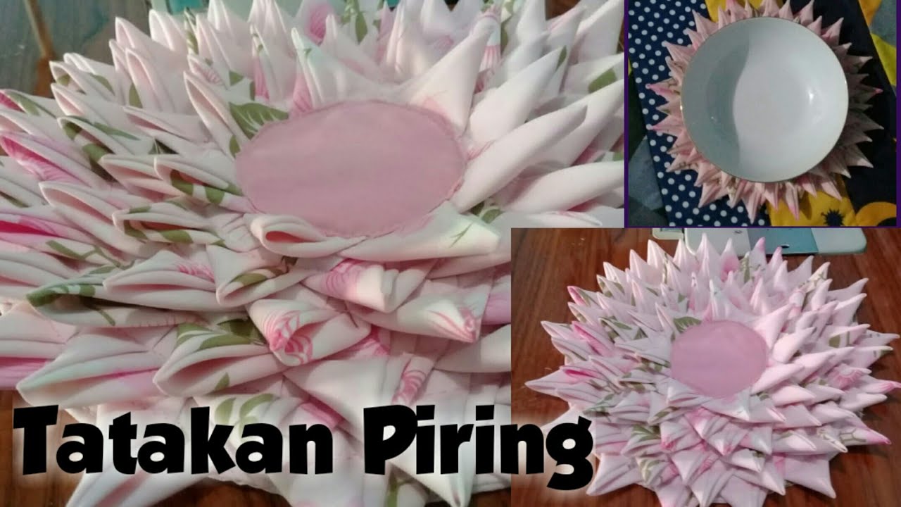 CARA MEMBUAT TATAKAN PIRING DARI KAIN PERCA #tatakan
