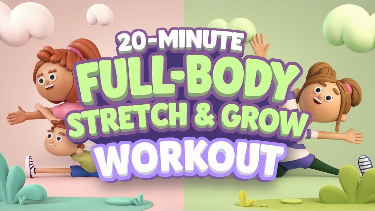 💪 20-MINUTE KIDS FULL-BODY STRETCH & GROW WORKOUT - YouTube