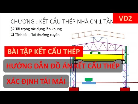 Đồ An Kết Cấu Thép 2 Nhịp 24M - Bài tập, đồ án KẾT CẤU THÉP 2 - VÍ DỤ 2: Xác định tải mái