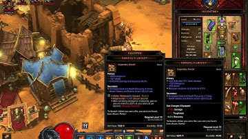 Diablo 3 PTR 2.3.0.3 Identifying 56 Legendaries and Artifacts new Crusader, WD set item