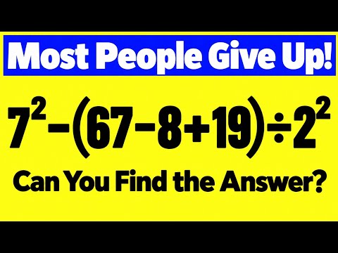 Looks Super Easy... But 95% of People Get This Tricky Math Question WRONG! 🔥