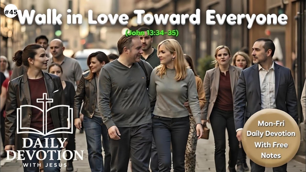 Walk in Love Toward Everyone | John 13:34–35 | Daily Devotion with Jesus
