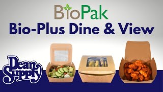 Bio-Plus Dine Takeout Containers at Dean Supply
