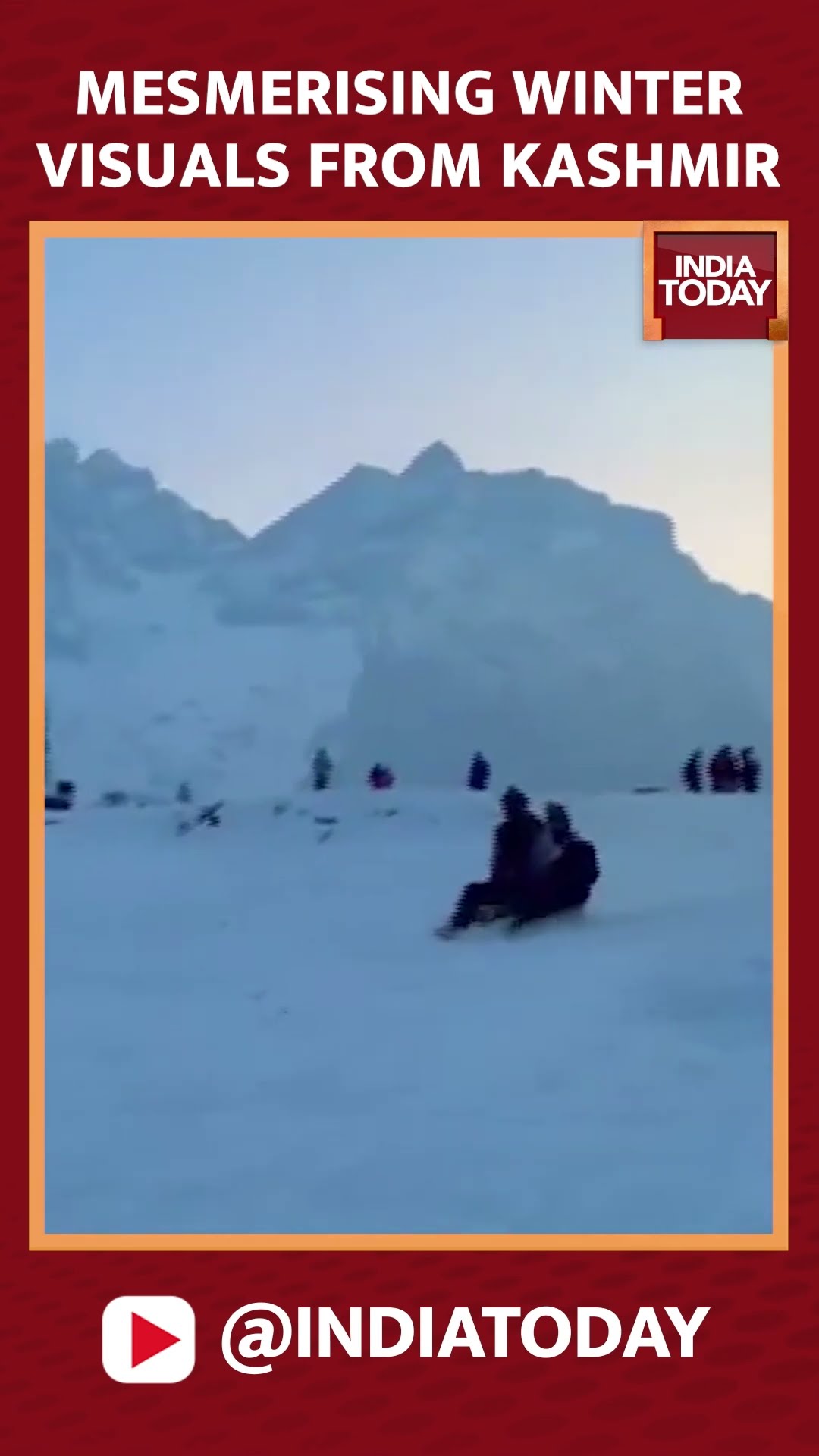 Mesmerising Visuals From Sonamarg As The Area Lies Enshrouded In A Blanket Of Snow #kashmirwinter