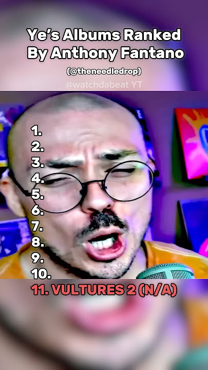 Ranking Kanye’s Albums by Anthony Fantano’s Reviews: Why Is Yeezus So Low?!