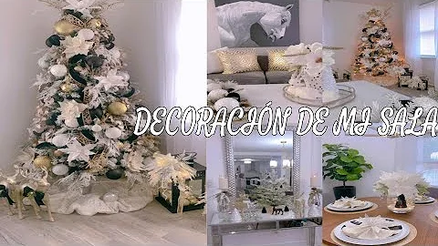DECORACION DE MI SALA Y COMEDOR PARA NAVIDAD