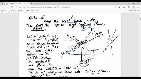 Mechanics by Q.K Ghori Chapter-05 FRICTION Lec#03 Case-02  in Urdu
